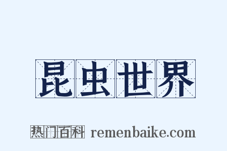 昆虫世界是什么意思的图片